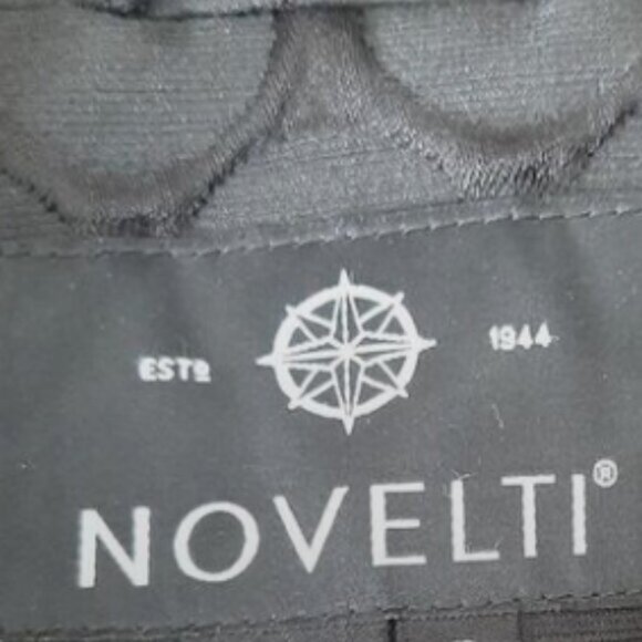 NOVELTI / Textural Tonal Polka Dot Fabric Modern Coat Jacket Sz 8 - Picture 11 of 13